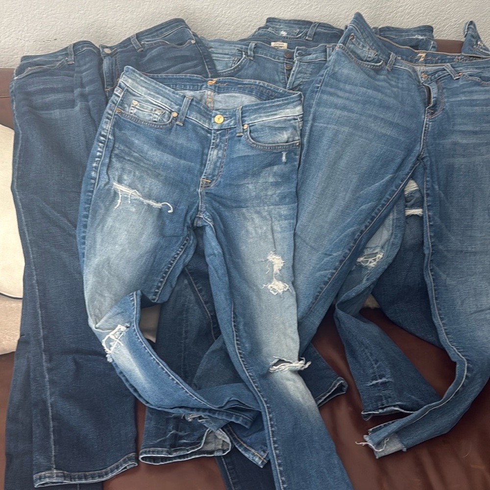 AG, citizens, DL 1961,Joes, 7. 6pairs of skinny jeans, all size 27. $120 OBO